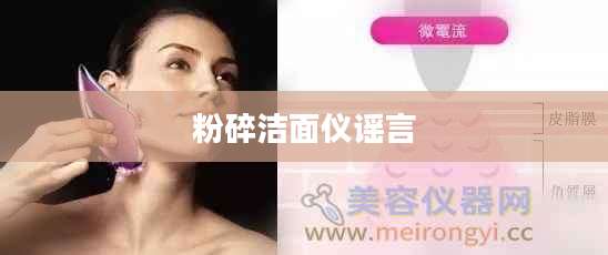粉碎洁面仪谣言