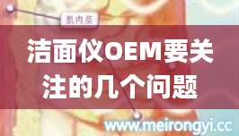 洁面仪OEM要关注的几个问题