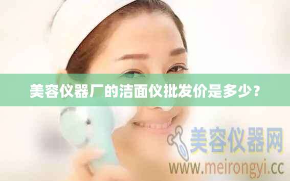 美容仪器厂的洁面仪批发价是多少？
