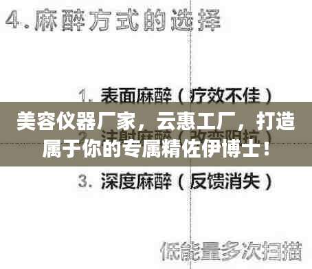 美容仪器厂家，云惠工厂，打造属于你的专属精佐伊博士！