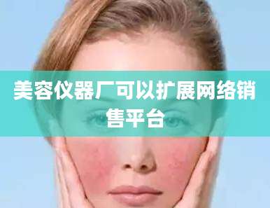 美容仪器厂可以扩展网络销售平台