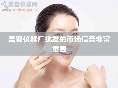 美容仪器厂批发的市场信誉非常重要
