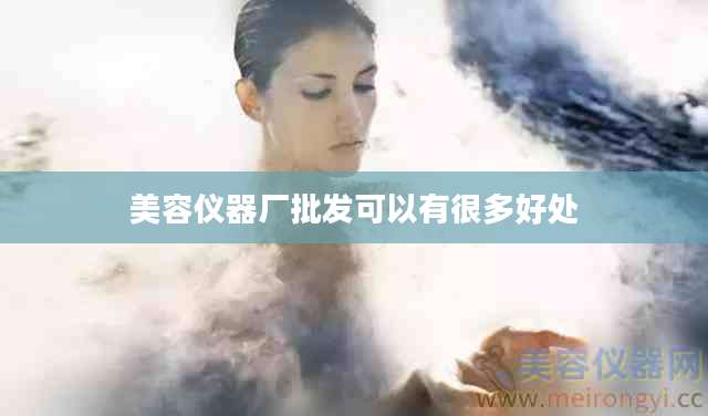 美容仪器厂批发可以有很多好处
