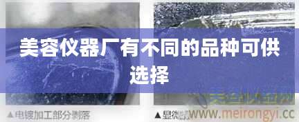 美容仪器厂有不同的品种可供选择