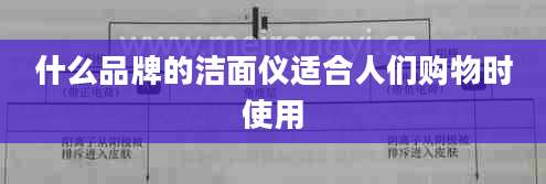 什么品牌的洁面仪适合人们购物时使用