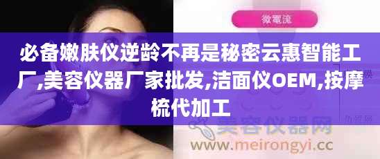 必备嫩肤仪逆龄不再是秘密云惠智能工厂,美容仪器厂家批发,洁面仪OEM,按摩梳代加工