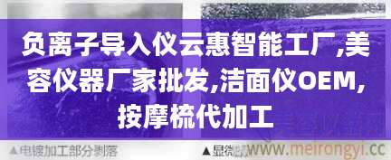 负离子导入仪云惠智能工厂,美容仪器厂家批发,洁面仪OEM,按摩梳代加工